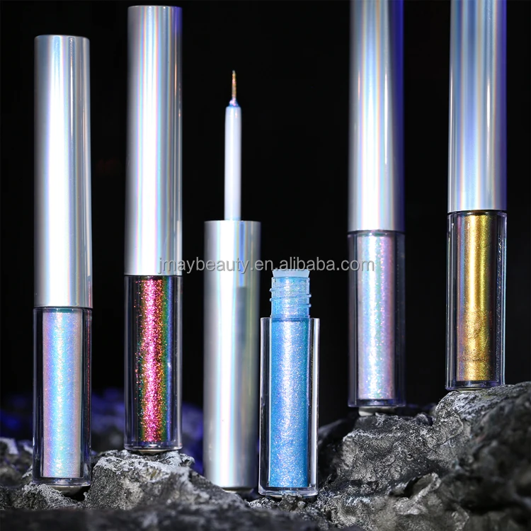 Multichrome Chameleon Eyeliner Pencil Metallic Color Change Colorful Eye Liner Private Label Holographic Liquid Glitter Eyeliner