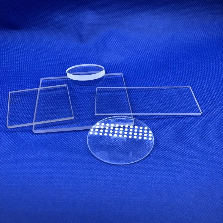 High transmission polished quartz glass plate for optical in all size