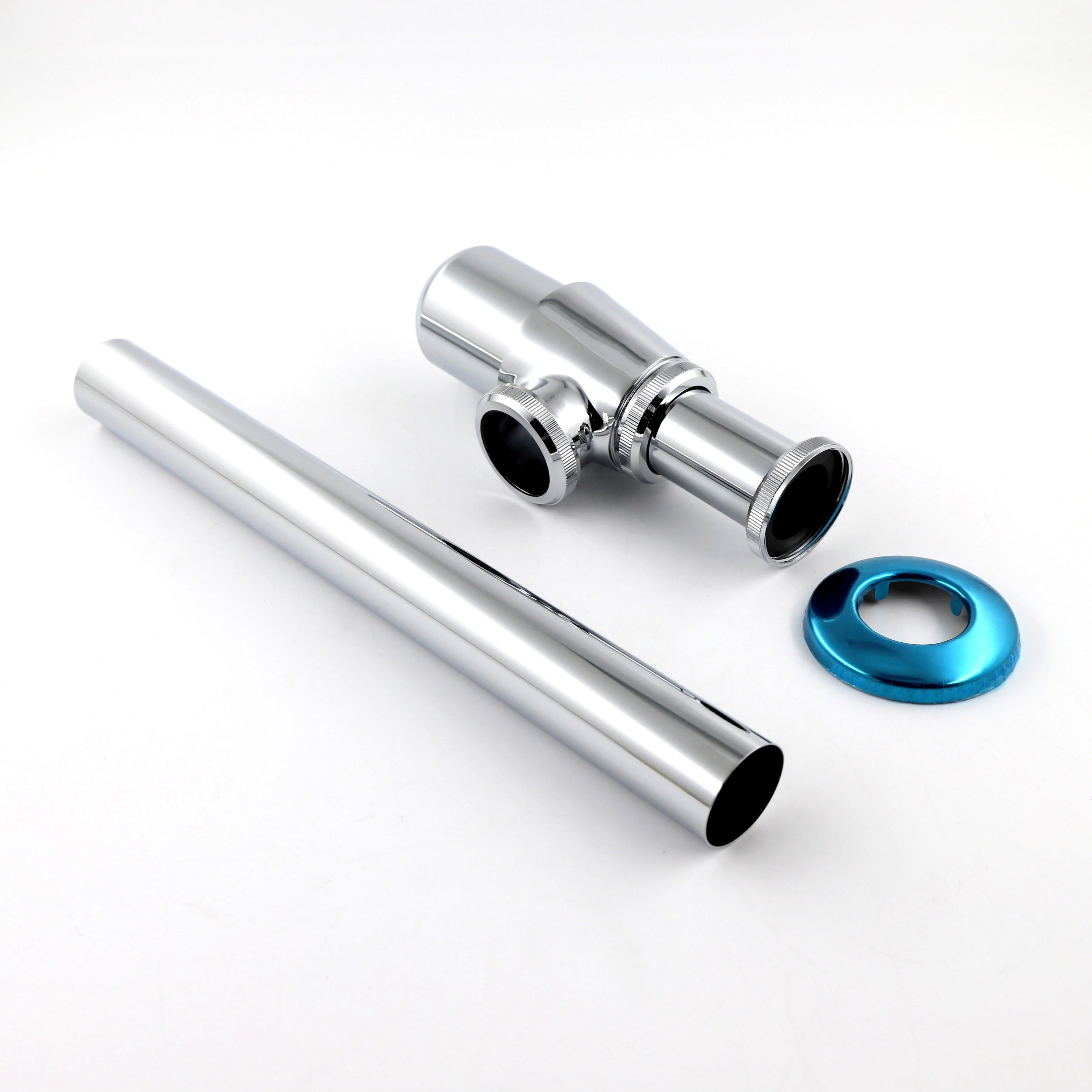 G1-1/4 inch 32mm Brass  Chrome Bottle Trap Waste Siphon Anti Odor Bathroom Sink Drain Bottle Trap Siphon