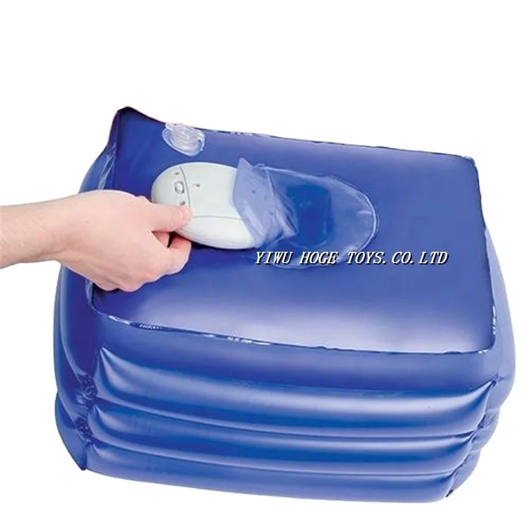 6 P PVC Grey inflatable foot bath tub  foot spa with hand pump