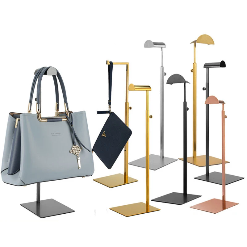 China Factory Chrome Plating Bag Hang Hook Metal Wire Clothes Shop Rack Display Stand