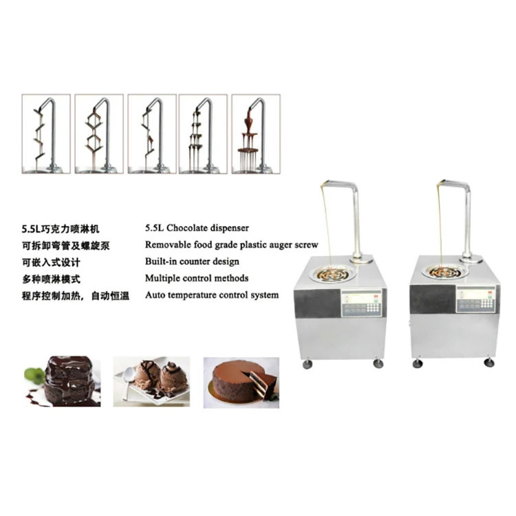 New design chocolate dispenser drops machine chocolate melting tempering machine