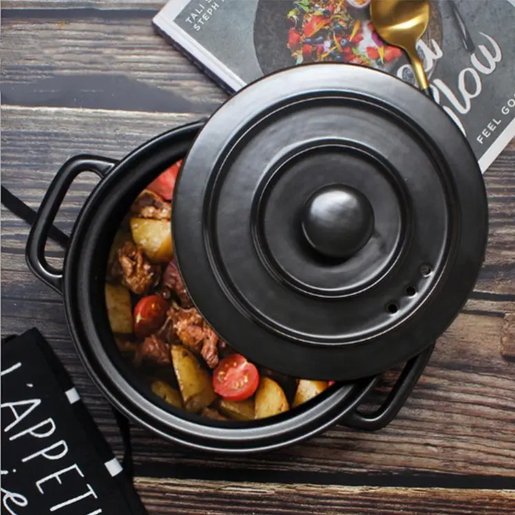 High Quality hot pots insulated casserole matte glazed ceramic casserole  With High Popularity