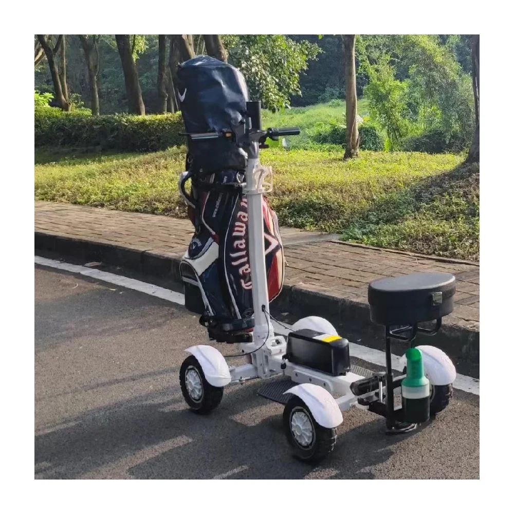 New design golf skate caddy v3 stand up electric 10 inch 48V 20AH 2000W  Aluminium foldable golf skate caddy