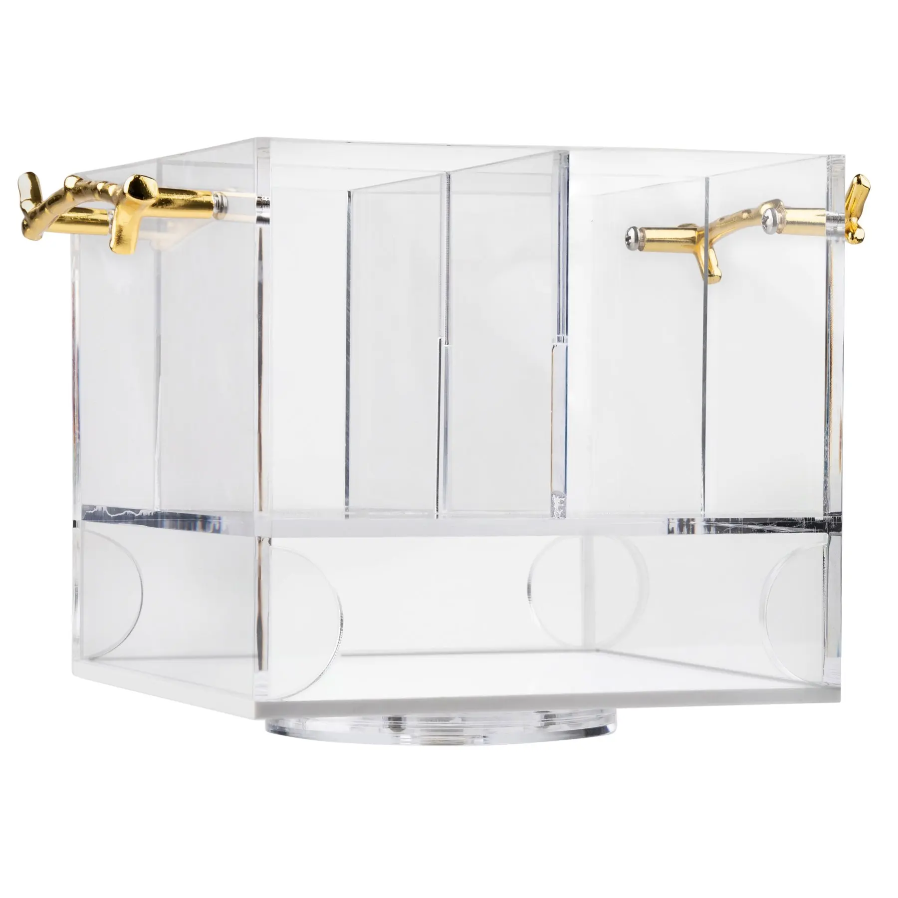 Acrylic custom napkin box coffee milk tea shop equipment commercial knife and fork sorting storage caddy box