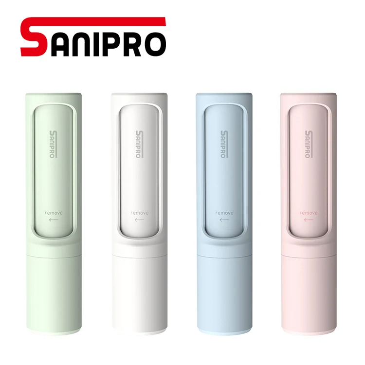  Sanipro OEM индивидуальный логотип маленький портативный многоразовый домашний липкий ролик для удаления ворса щетка одежда домашних