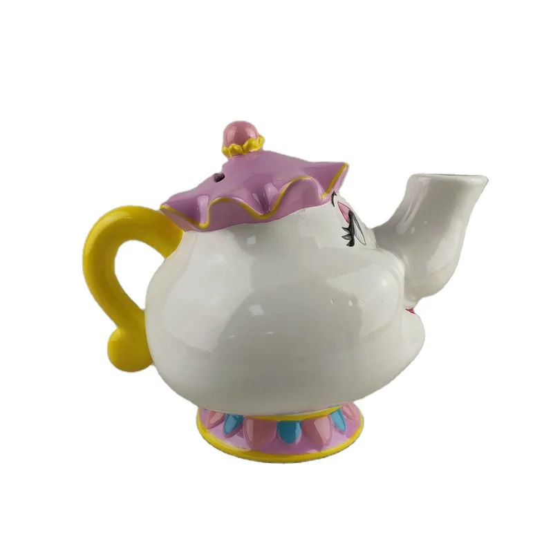 
Disney approval decorative ceramic custom printed Teapot Mug Mrs. Potts Chip Tea Pot & Cup set Teapot Mug ( Pot & Cup) 