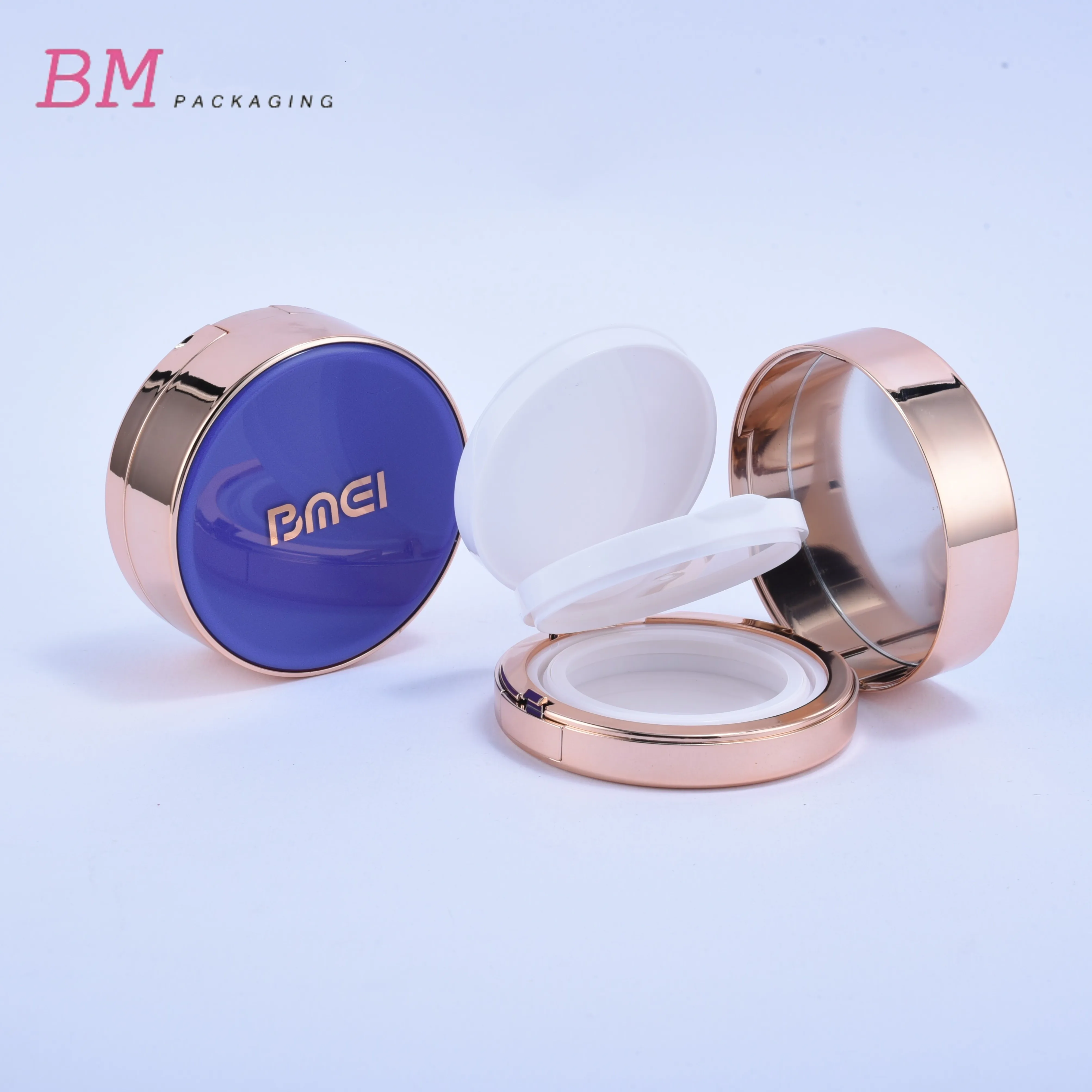 wholesale plastic makeup duo air cushion foundation and pressed powder compact case