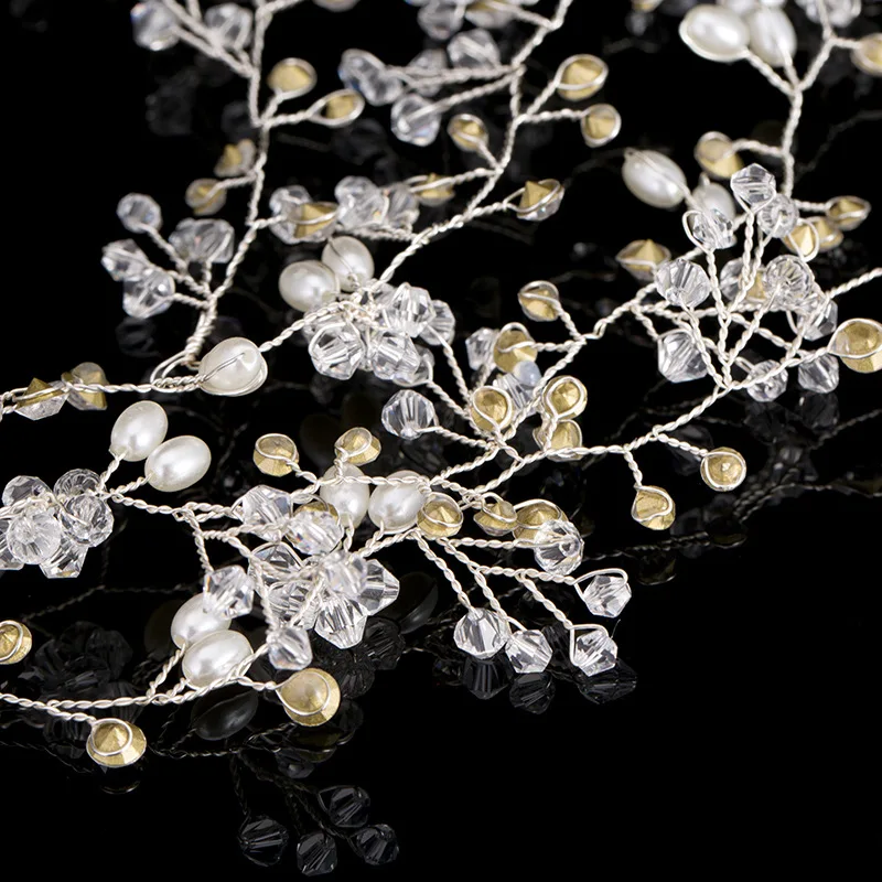 Feminine goodly charming forehead long hair decoration beads for jewelry making chain hair accessories for bride gold jewelry