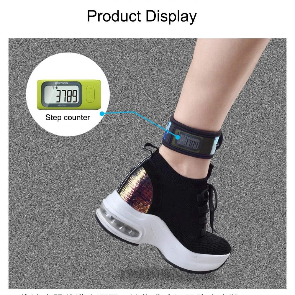 Ankle Bands with Mesh Pouch for Step Counter, Activity Tracker, Fit Watch