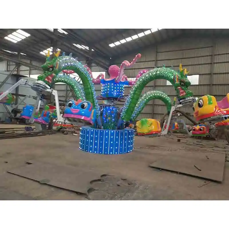 Attractive Design Amusement Park Equipment Rotation Octopus Rides Kids and Adults Family Rides for Fun Fair