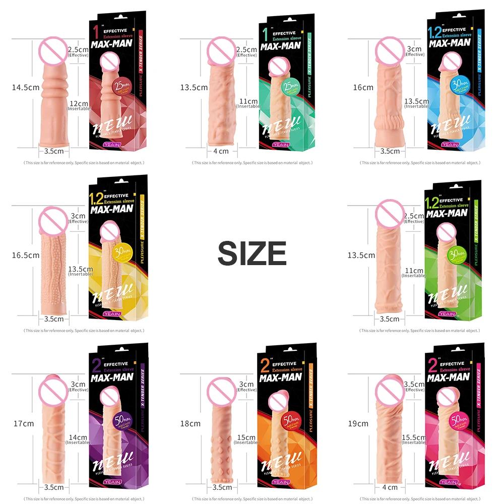 R Liquid Silicone Hollow Dildo Reusable Realistic Penis Enlarger Condom Sex Toy Male Cock Ring Delay Ejaculation Penis Extender