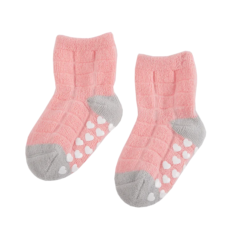 2022 Bulk Wholesale Fleece Knitted Art Girls Socks New Cute Cotton Baby Socks