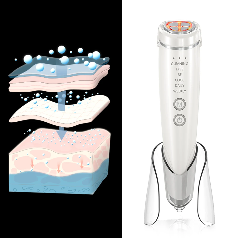 Electric Face Massager Multifunction Photon Skin Care Led Light Therapy RF Home Use Beauty Equipment Skin Tightening Machine