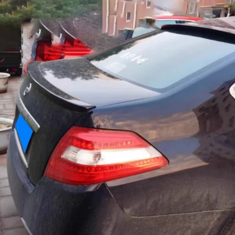 Mingao factory high quality no punching carbon fiber top rear spoiler car roof racks for nissan Skyline spoiler