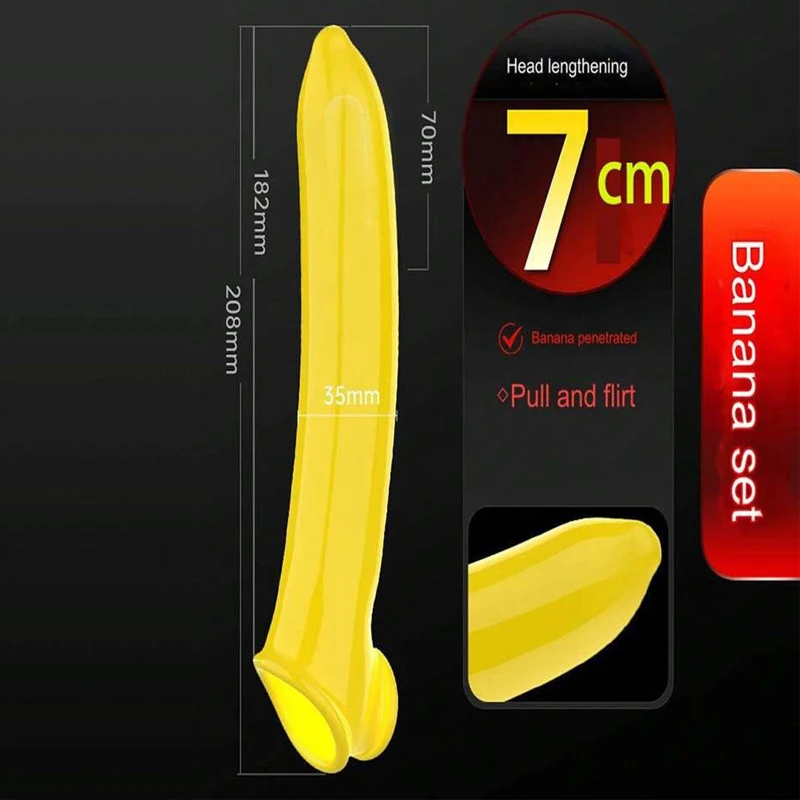vegetable fruit vibrating cock sleeves for men cucumber banana corn shape cock extenders for men