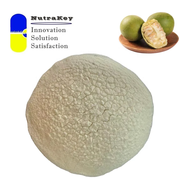 USDA Organic Sweetener for White Colour Drinks Natural Monk Fruit Sweetener Mogroside V50% Powder Plant Extract Zero Carlories