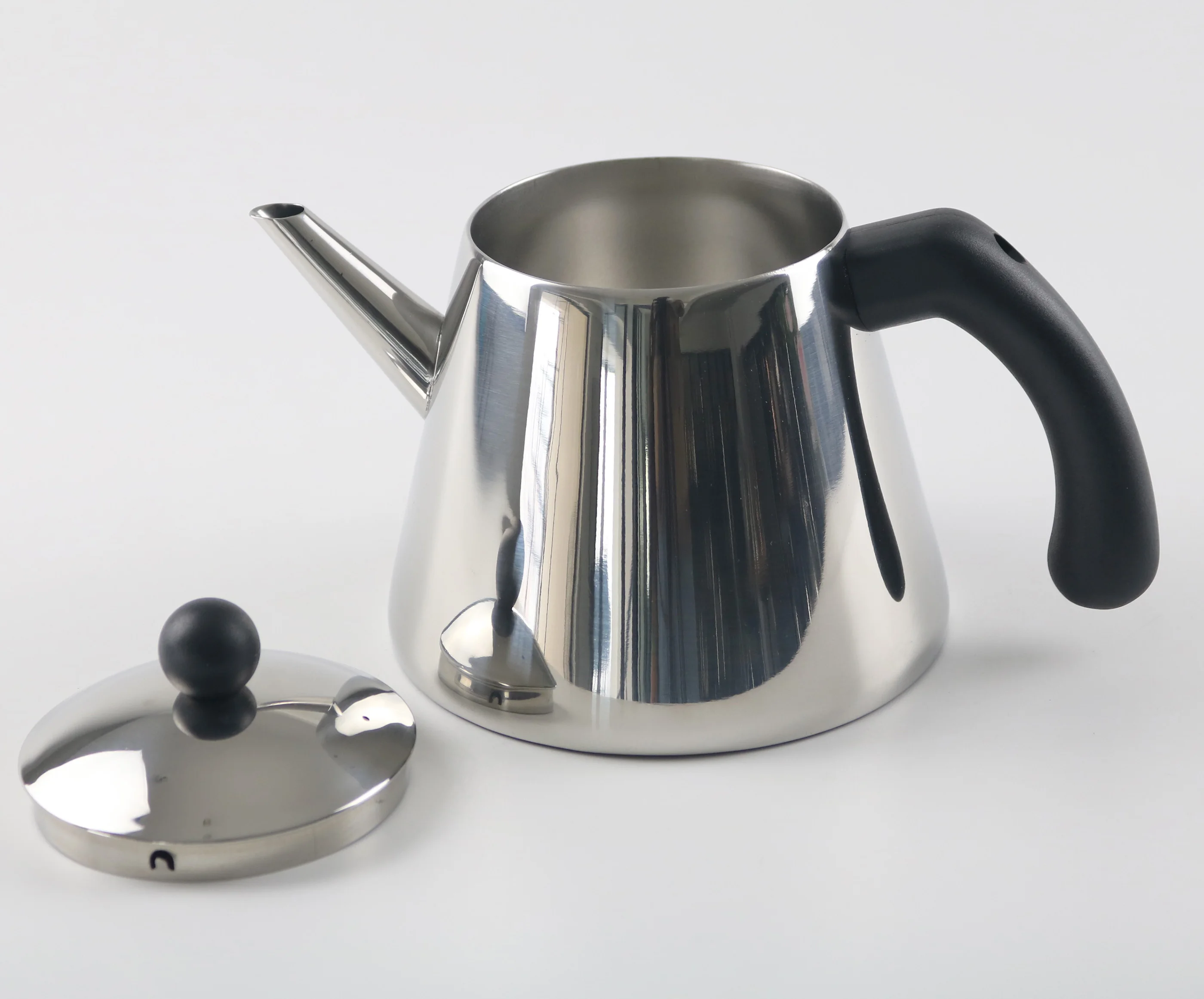 1.2L stainless steel tea pot nylon handle tea strainer infuser filter double wall teapot