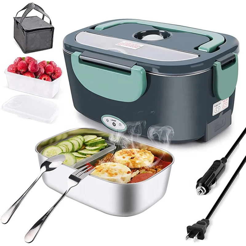 New Style Lower Price Electric Lunch Box Portable Food Warmer Stainless Steel Electric Lunch Box For Car Truck Home Office