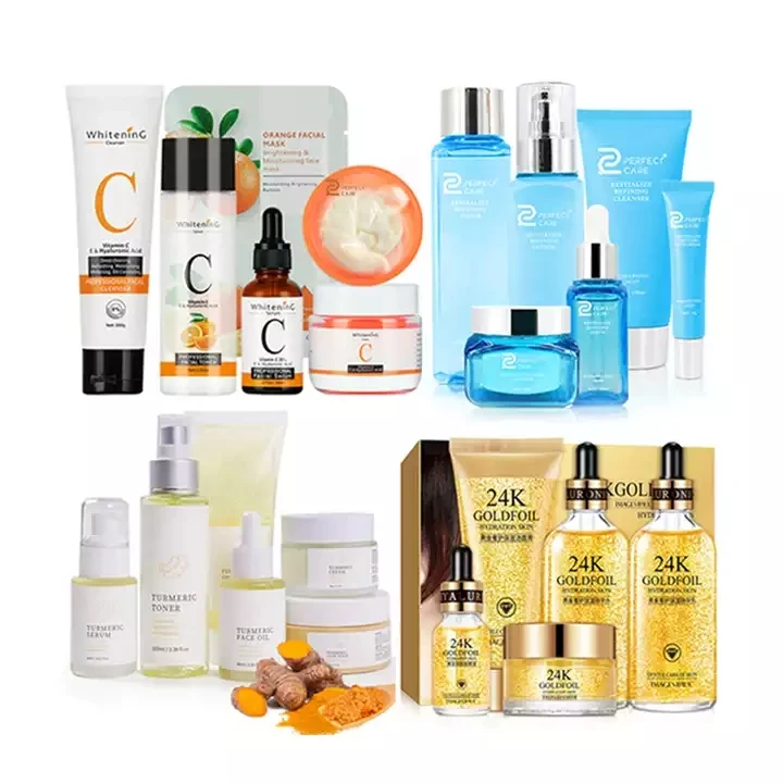 Hyaluronic acid facial kit anti face acne treatment oily serum creams skincare gift skin care set for autumn winter