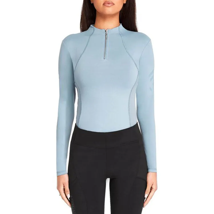 
Slim Fit Tees Equestrian Clothing Base Layers Matching Long sleeve Show Shirt Fast Dry Apparel 