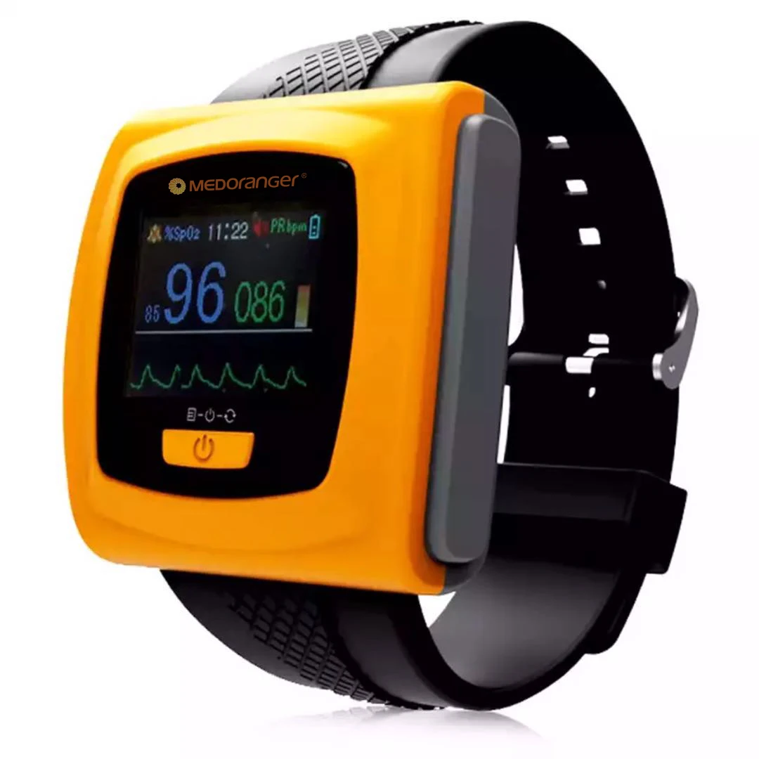 medical grade blood oxygen monitoring wearable watch rechargeable pulse blood oxygen monitoring