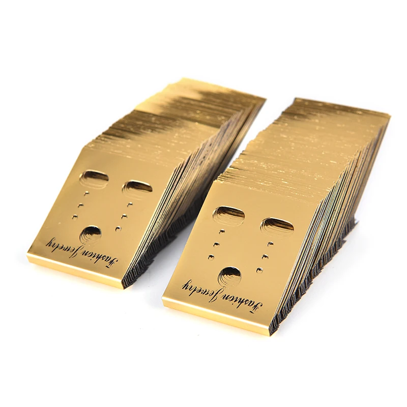 Plastic  Jewelry Display Accessories Earring Hanging Card Earring Stud Showing Holder Card logo stamping Customized
