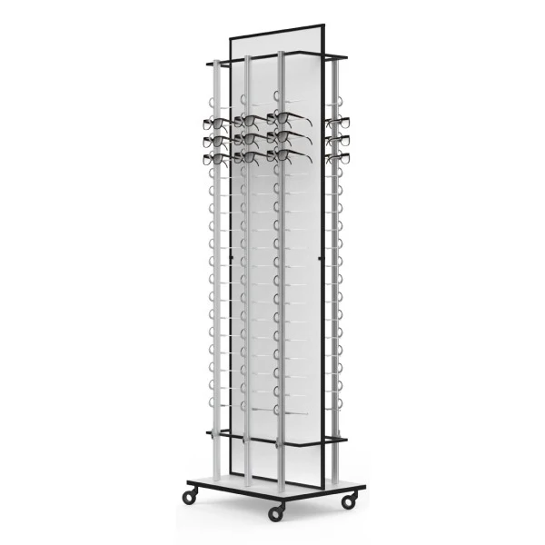 Lockable sunglasses floor standing locking sunglass display eyeglass display rod stand sunglasses display stand with lock