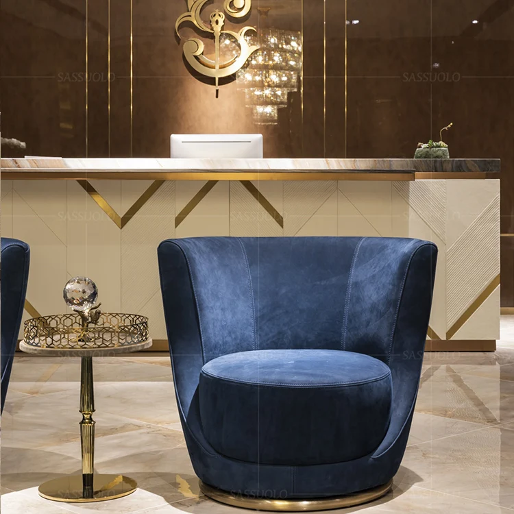 Sassuolo compact high back designer chair coffee negotiation chair leisure single chair corner sofa