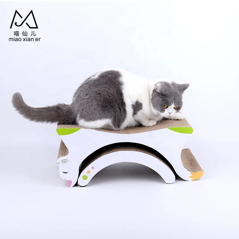 Eco-Friendly Feature corrugated paper material cat fish toy