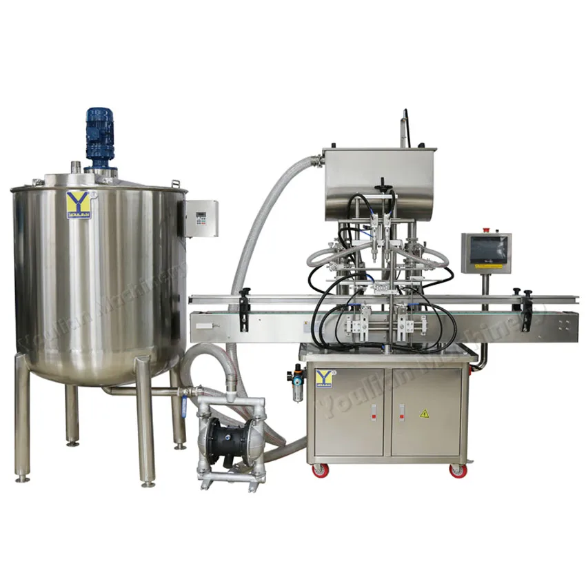 GT2T-2G Auto Pneumatic Viscous Bottle Filler Sauce Jam Honey Paste Jar Bottling Filling Machine