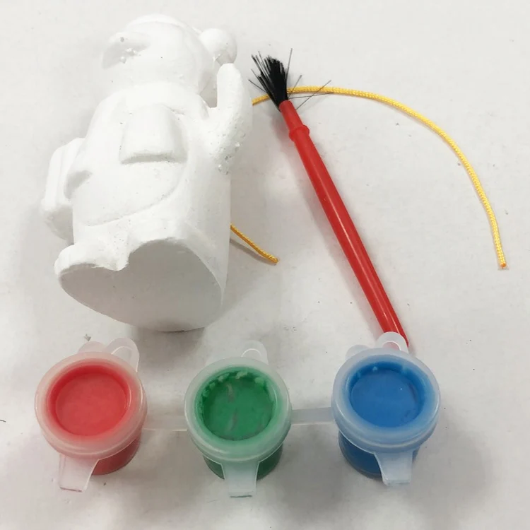 China supplier paint set paint your own hanging ornament snowman decoration DIY christmas home decoration