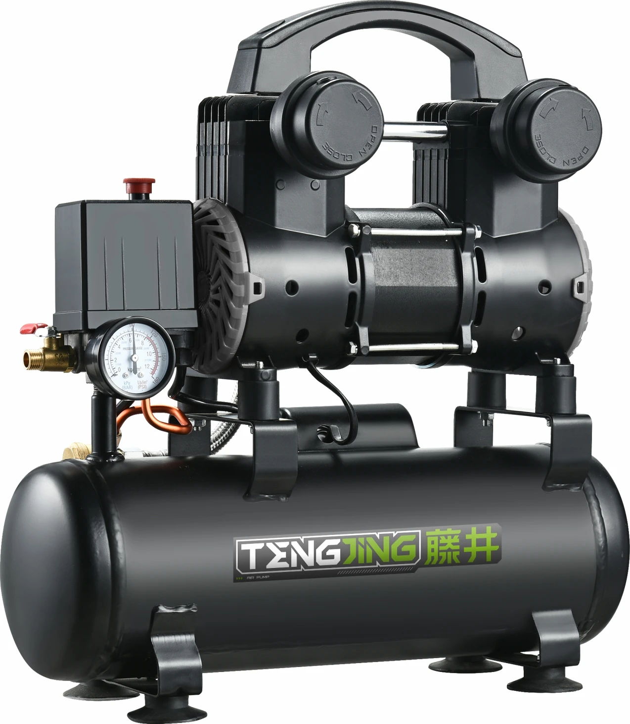 1hp медицинский бесшумный безмасляный воздушный компрессор 9L