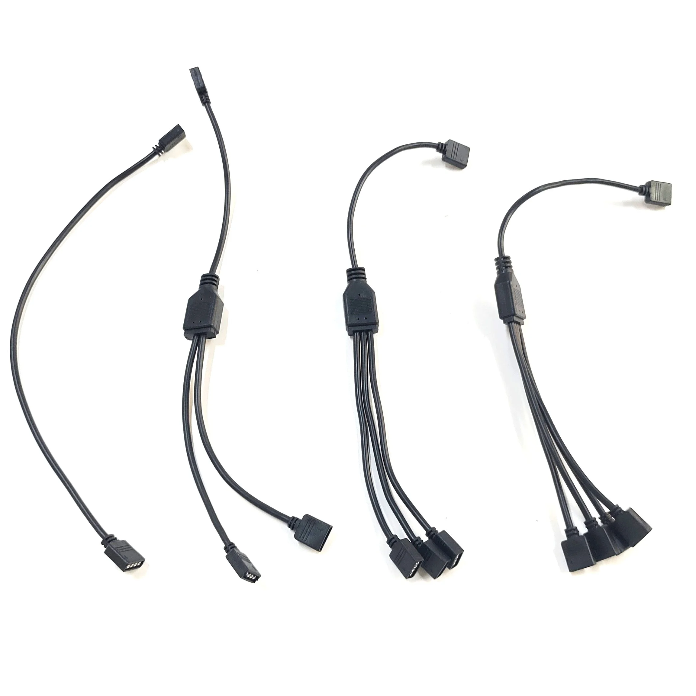 5v 3 pin 1 to 4 splitter argb psu extension cable female female male Argb adapter fan power wire extension cord
