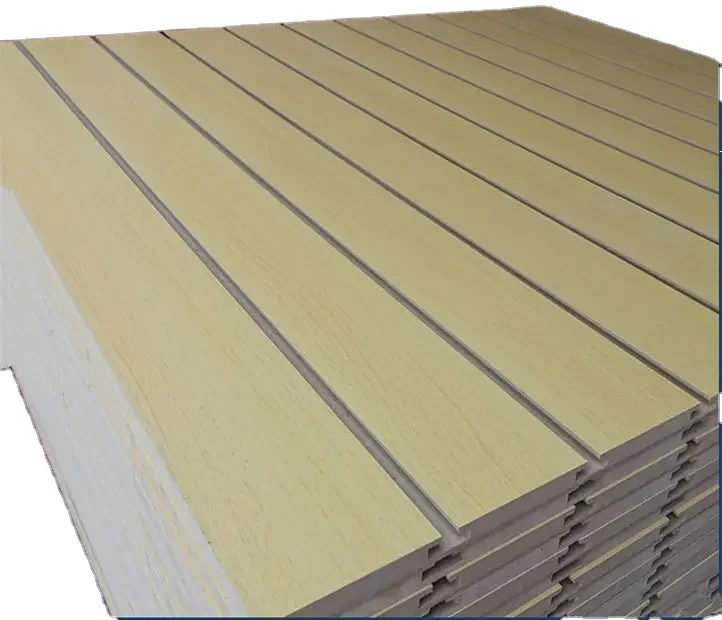 high quality slatwall panel grooved MDF board slotted mdf board for wholesale