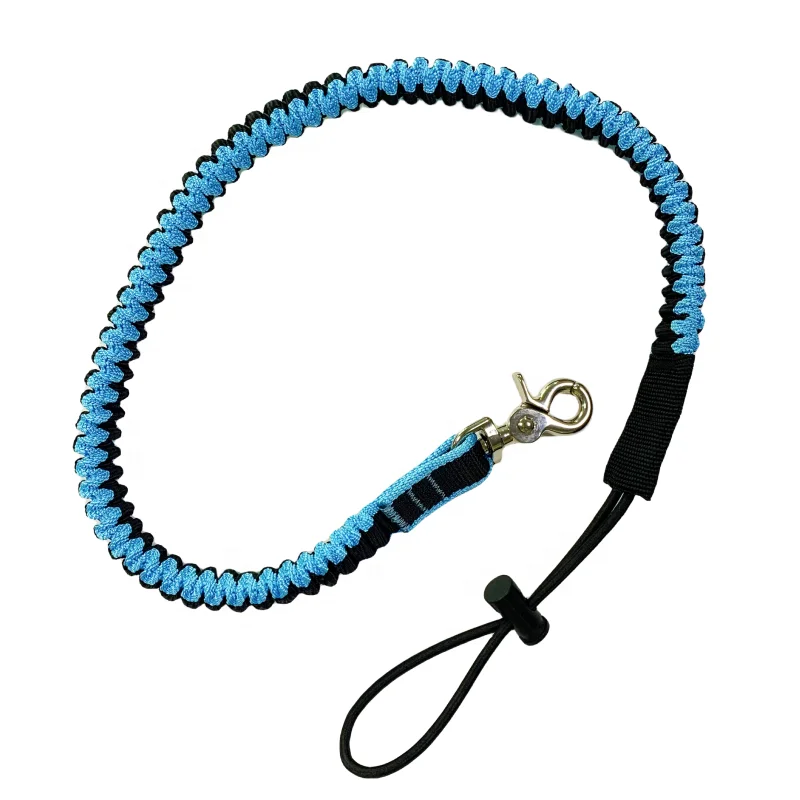 X-C-PIN High quality 5kg retractable toggle type bungee tool lanyard tool tether rope with 360 aluminum carabiner