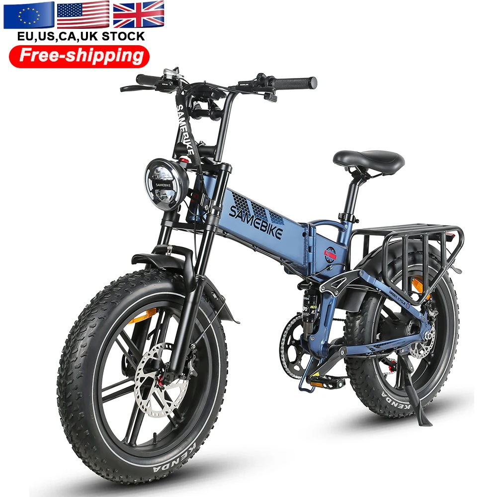 RTS EU Stock SAMEBIKE 48V 17AH Lithium Battery 1200W Motor Fat Tire Electric Bicycle Mountain Ebike