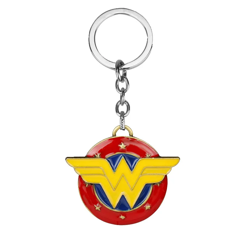 Wing of Freedom Shield Keyring Superhero Wonder Keychains Men Car Decor Fashion Jewelry Charms Women Backpack Pendant Key Holder