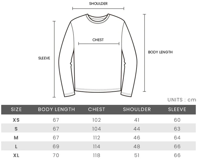 sweatshirt size