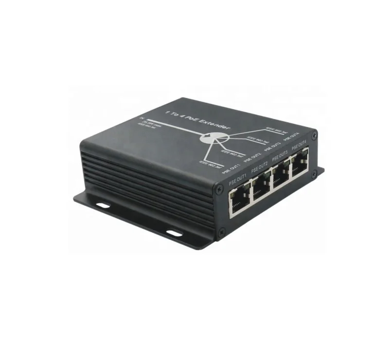 4 порта Ethernet Poe удлинитель 10 100 Мбит/с для Ip-камеры