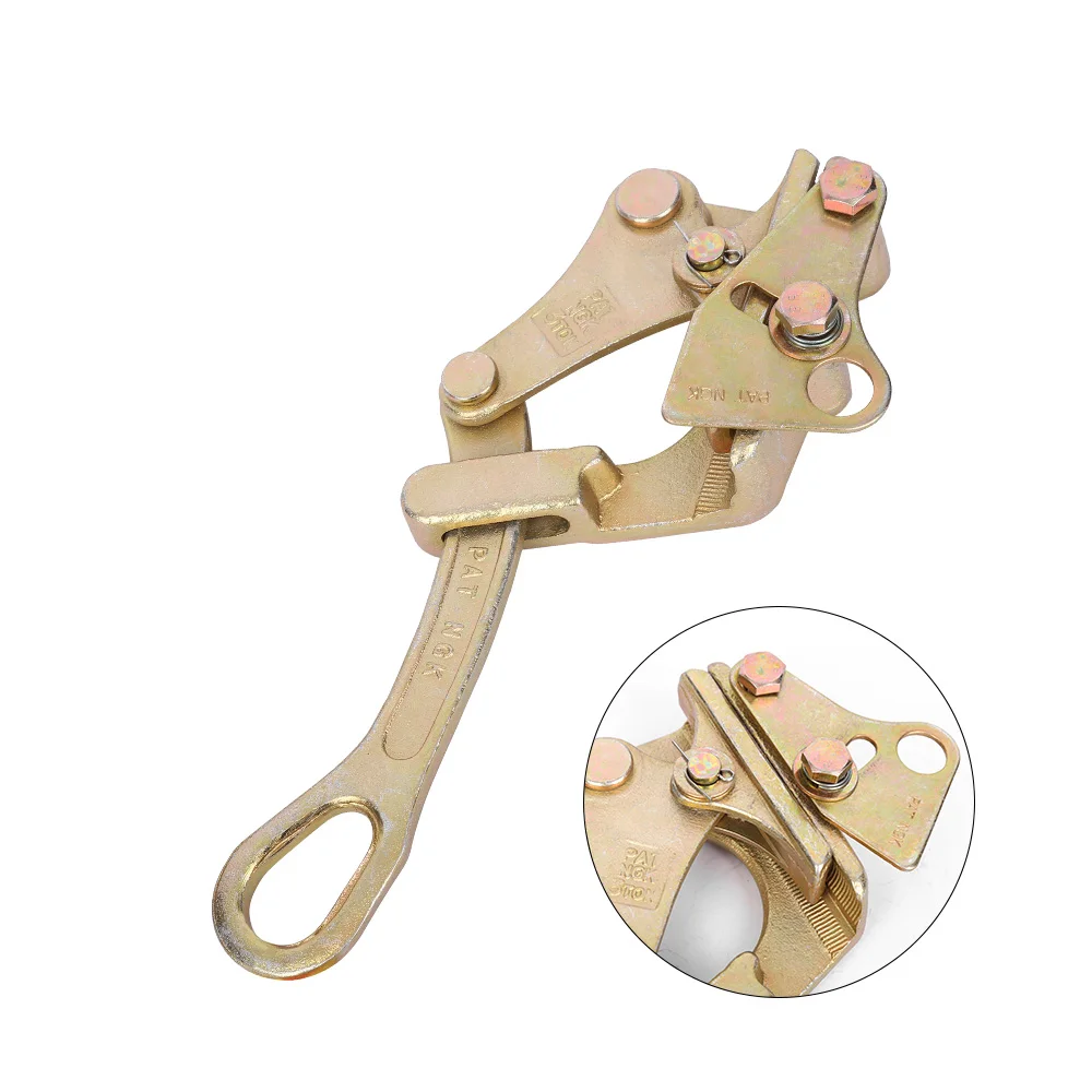 0.5T-3T Wire Grip Steel Pulling Tool for Wire Rope Cable Clamp Wire Pulling Grip Hand Puller tensioner