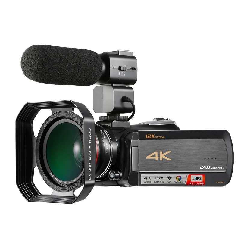  Широкоугольный объектив цифровой 4K Профессиональная беспроводная