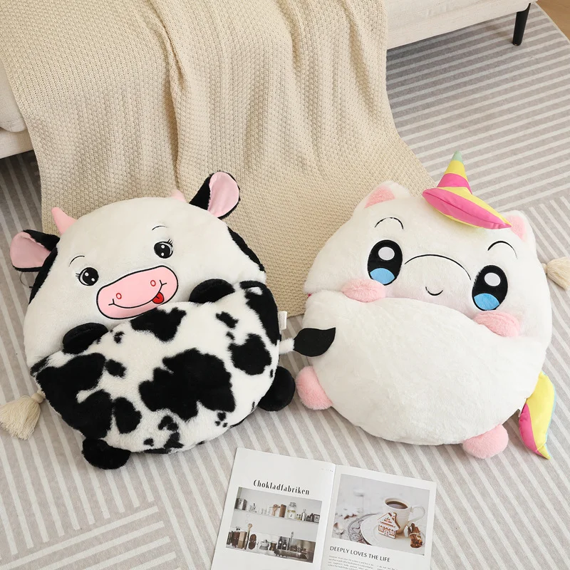 2 IN 1 Animal Sleeping Sacks Boys Girls Plush Doll Pillow Animal Sleeping Bag For Children