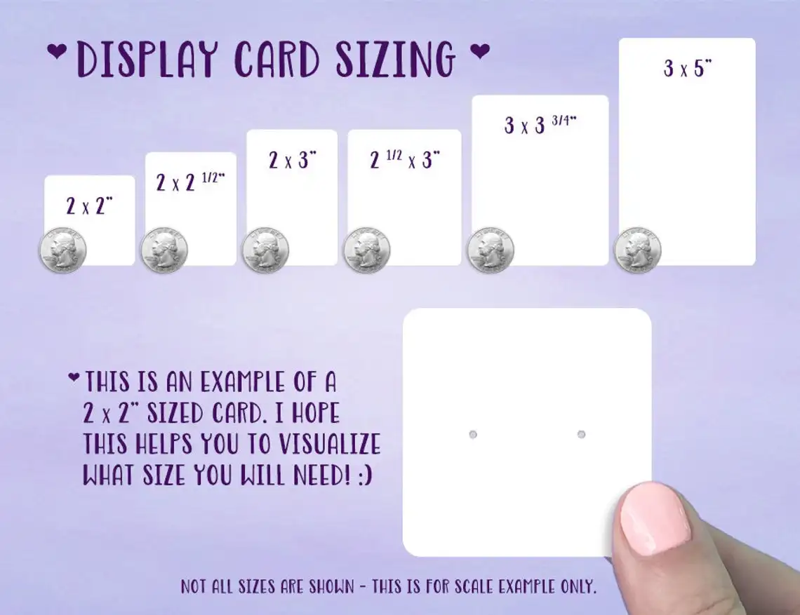 Custom Earring Display Holder Paper Jewelry Card With Logo
