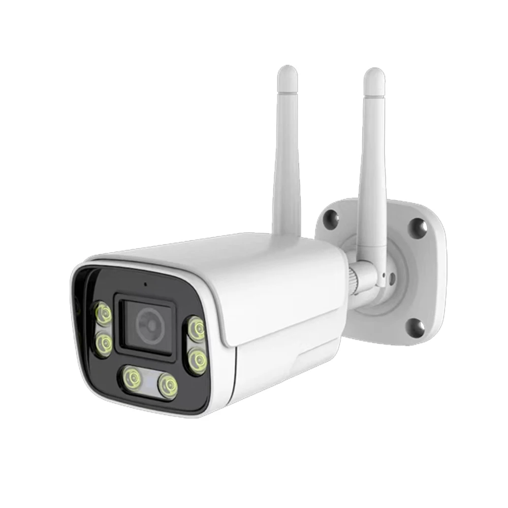 Заводская IP-камера видеонаблюдения Металлическая Цилиндрическая камера IP66 2 Мп теплое освещение ColorVU OEM IP металлические цилиндрические камеры