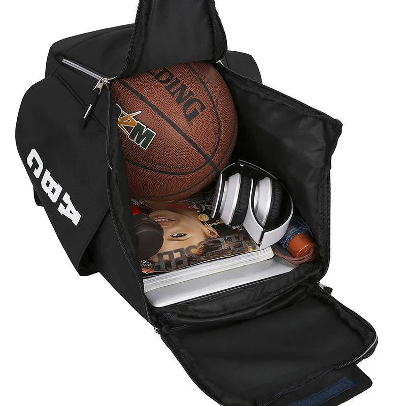 Amiqi LQ09 Basketball Football Scocer Bag Customized Backpacks With Logo and Pattern Soccer Basketball Ball Gym Backpack