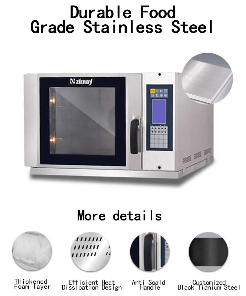 
bakery machine bake bread cake 4 tray customized convention oven 