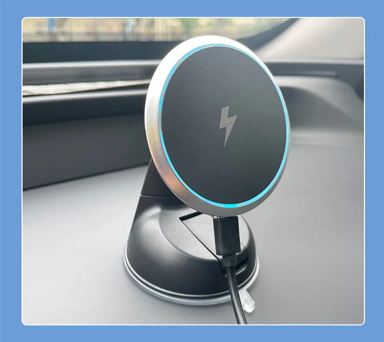 Трендовые 2021 Qi чашка с 360 градусов крепко держатся за iphone 12 зарядного устройства 15 Вт Держатель магнитный держатель телефона беспроводное автомобильное зарядное устройство