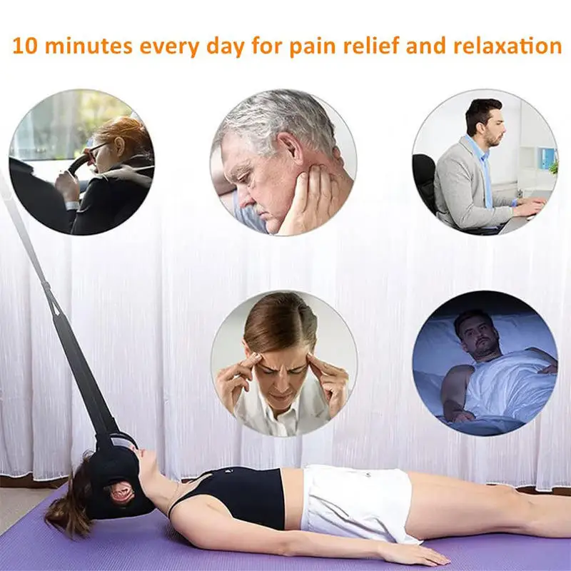 neck hammock Cervical traction strap for missing ears sooth tired neck hanging pillow