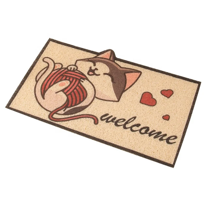 
Popular Cartoon Custom Door Mat Household Carpet Toilet Entrance Pvc Doormat 
